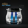 Fast Speed Nissan Skyline GT-R R34 Z-Tune HighWing Edition & TE37 Rims FNS Livery Silver / Blue 1:64