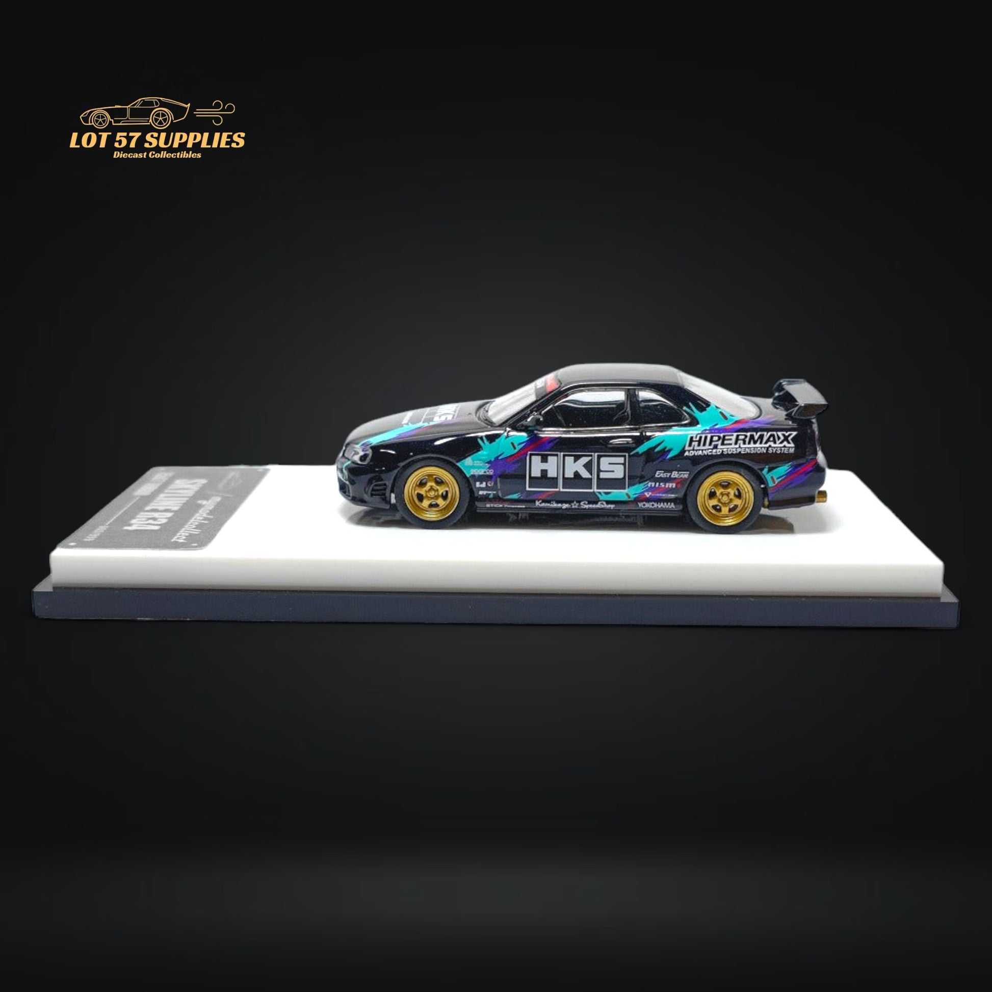 MC Nissan Skyline R34 Turbo HKS Livery 1:64