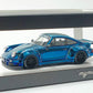 MC Porsche RWB 930 Blue Chrome Version Ducktail Diecast 1:64