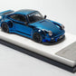 MC Porsche RWB 930 Blue Chrome Version Ducktail Diecast 1:64