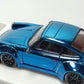 MC Porsche RWB 930 Blue Chrome Version Ducktail Diecast 1:64