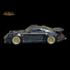 Cars' Lounge Porsche RWB 930 Black Bird Black Gold Rims Resin Model 1:64