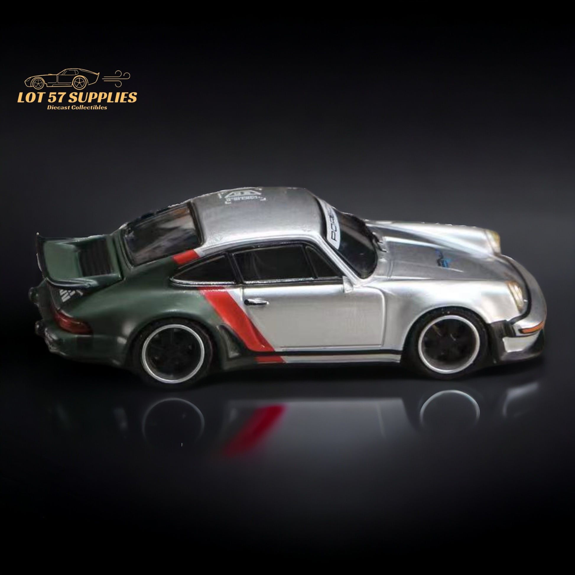 Rhino Model X Ghost Player Singer Turbo Study 930 Cyberpunk Silver Livery 1:64