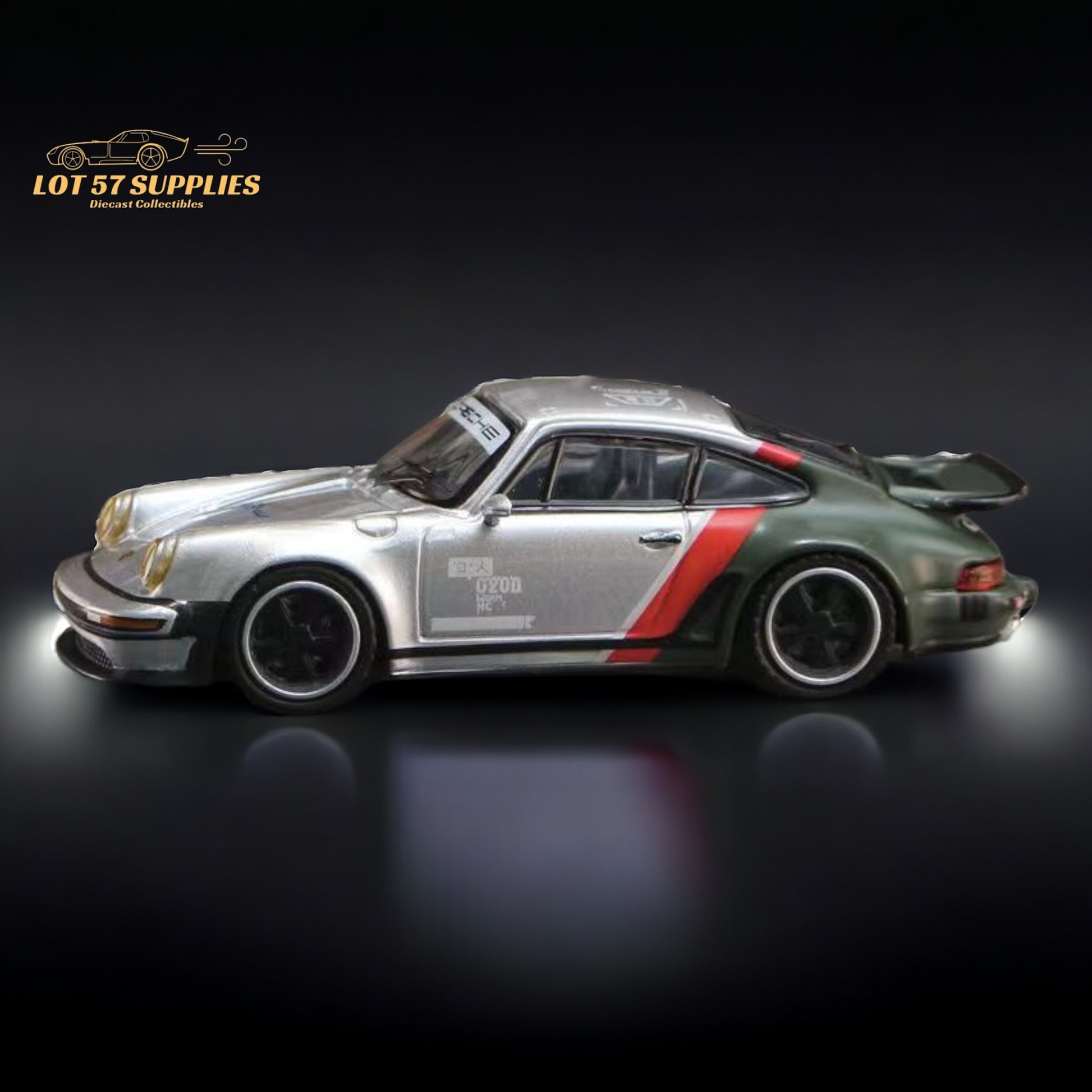Rhino Model X Ghost Player Singer Turbo Study 930 Cyberpunk Silver Livery 1:64