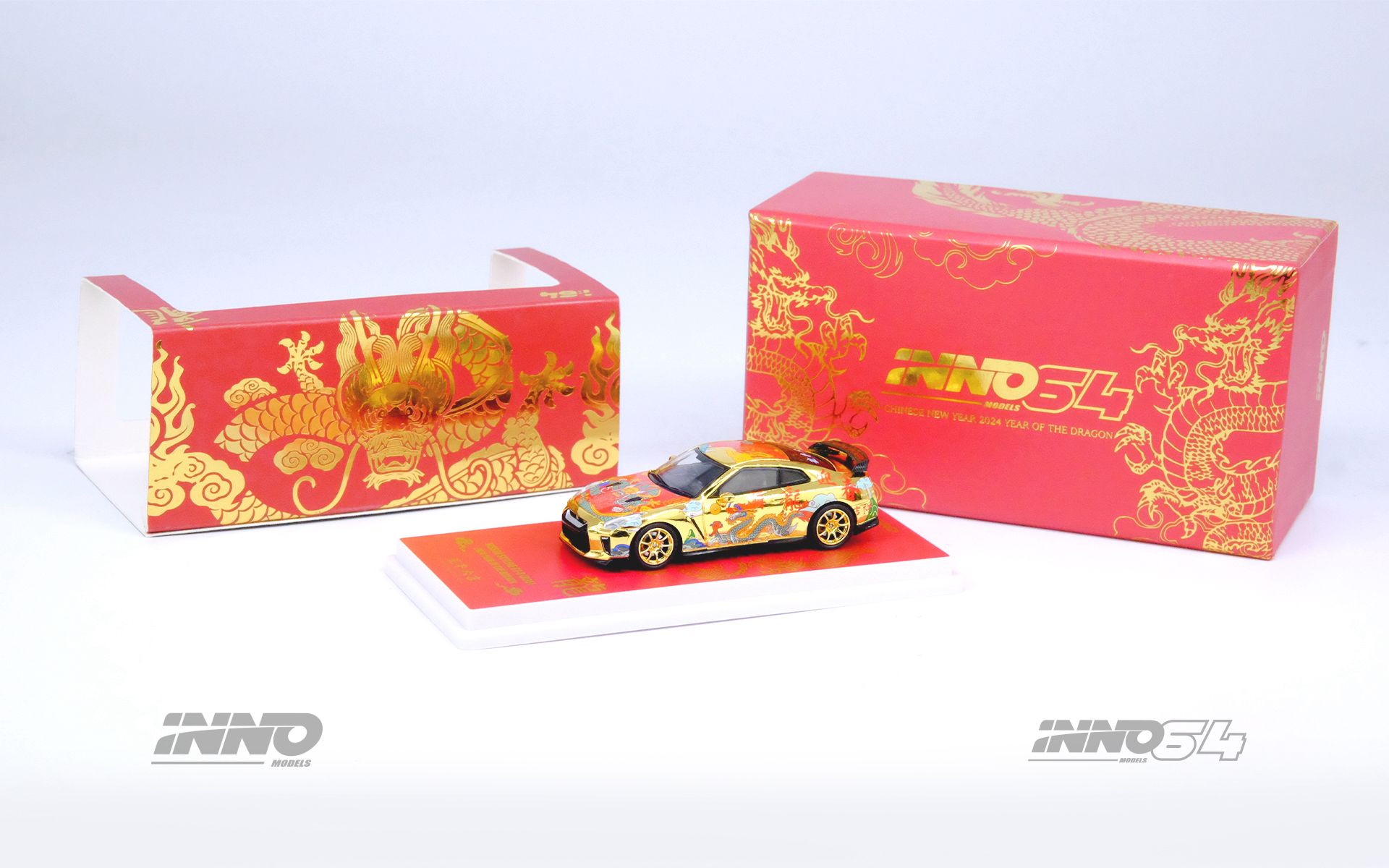  Inno64 Nissan Skyline GT-R R35 Year Of The Dragon Special Edition 2024 1:64