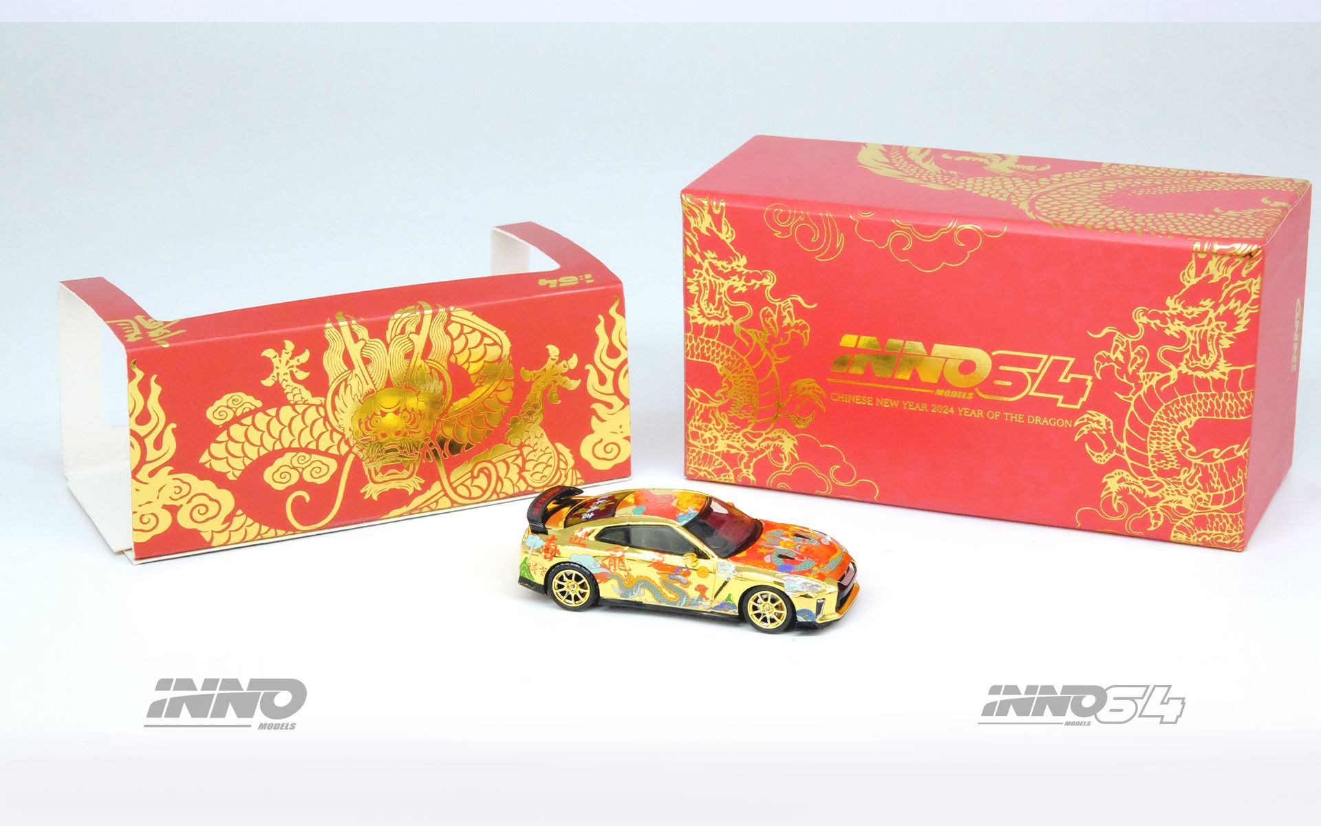  Inno64 Nissan Skyline GT-R R35 Year Of The Dragon Special Edition 2024 1:64