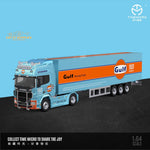 TimeMicro Mitsubishi Fuso Container Truck Gulf Livery 1:64 TM644004