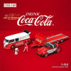 Cool Car RWB T1 Van & Beetle With Trailer in Coca-Cola Livery 1:64