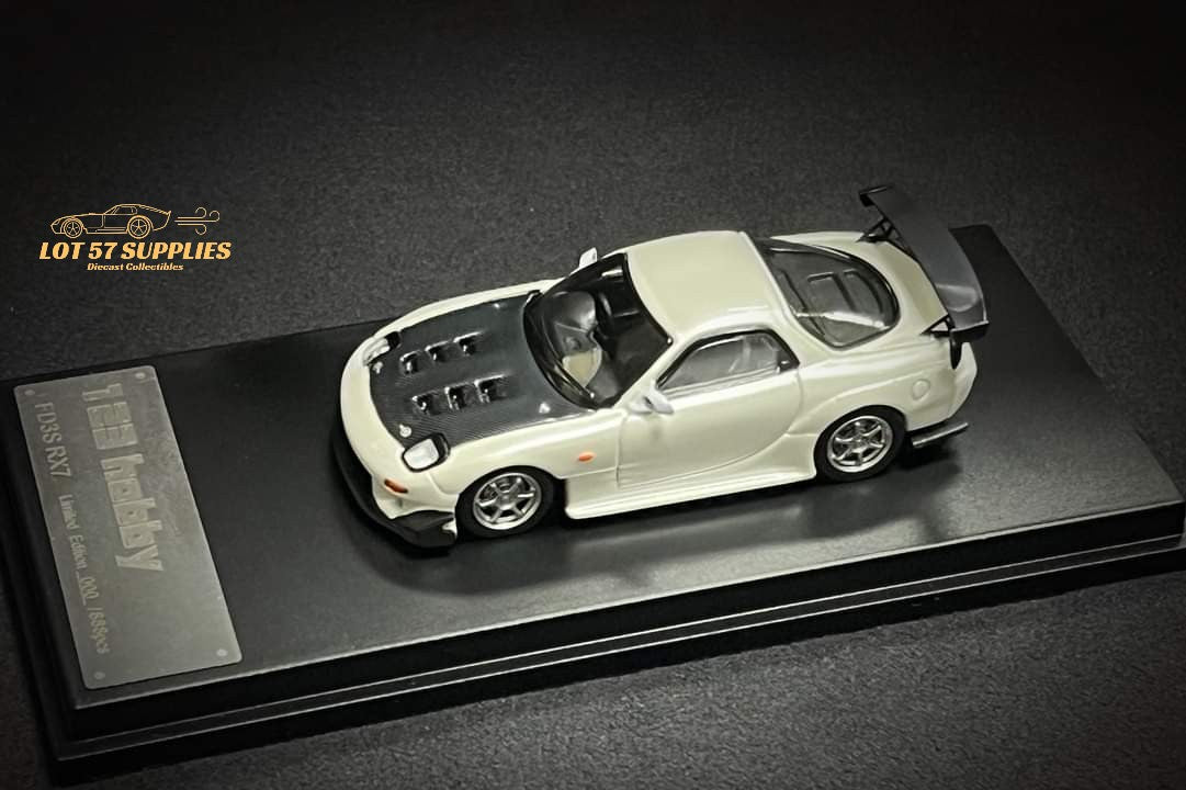 123 Hobby Mazda FD3S RX-7 in Pearl White 1:64