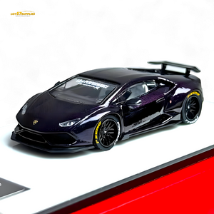King Model Lamborghini Huracan LP610 LB 1.0 Purple Carbon Fiber 1:64