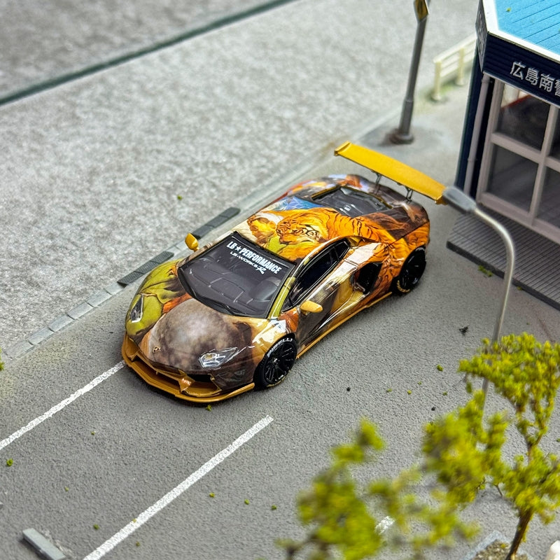 King Model Lamborghini Aventador LP700-4 LB 1.0 Tiger Livery