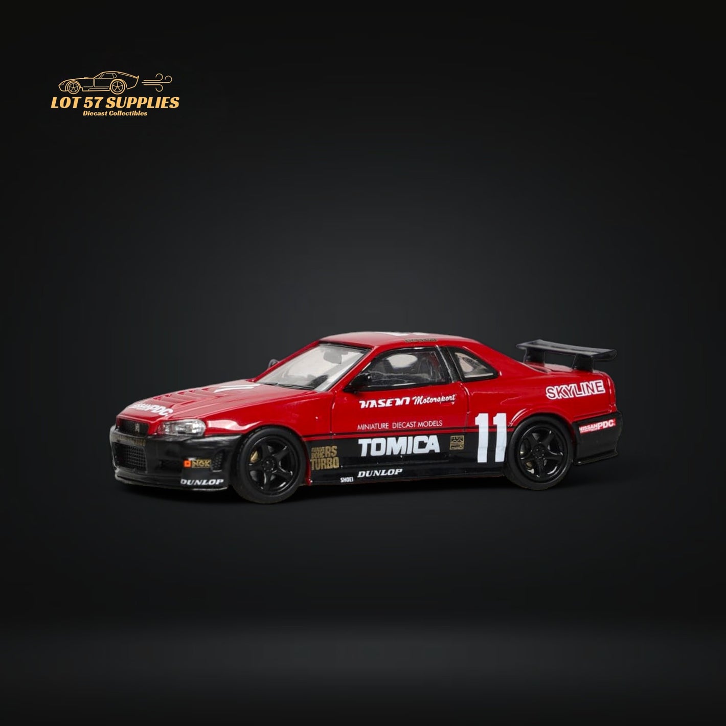 Stance Hunters SH Skyline GT-R R34 Tomica #11 Livery 1:64