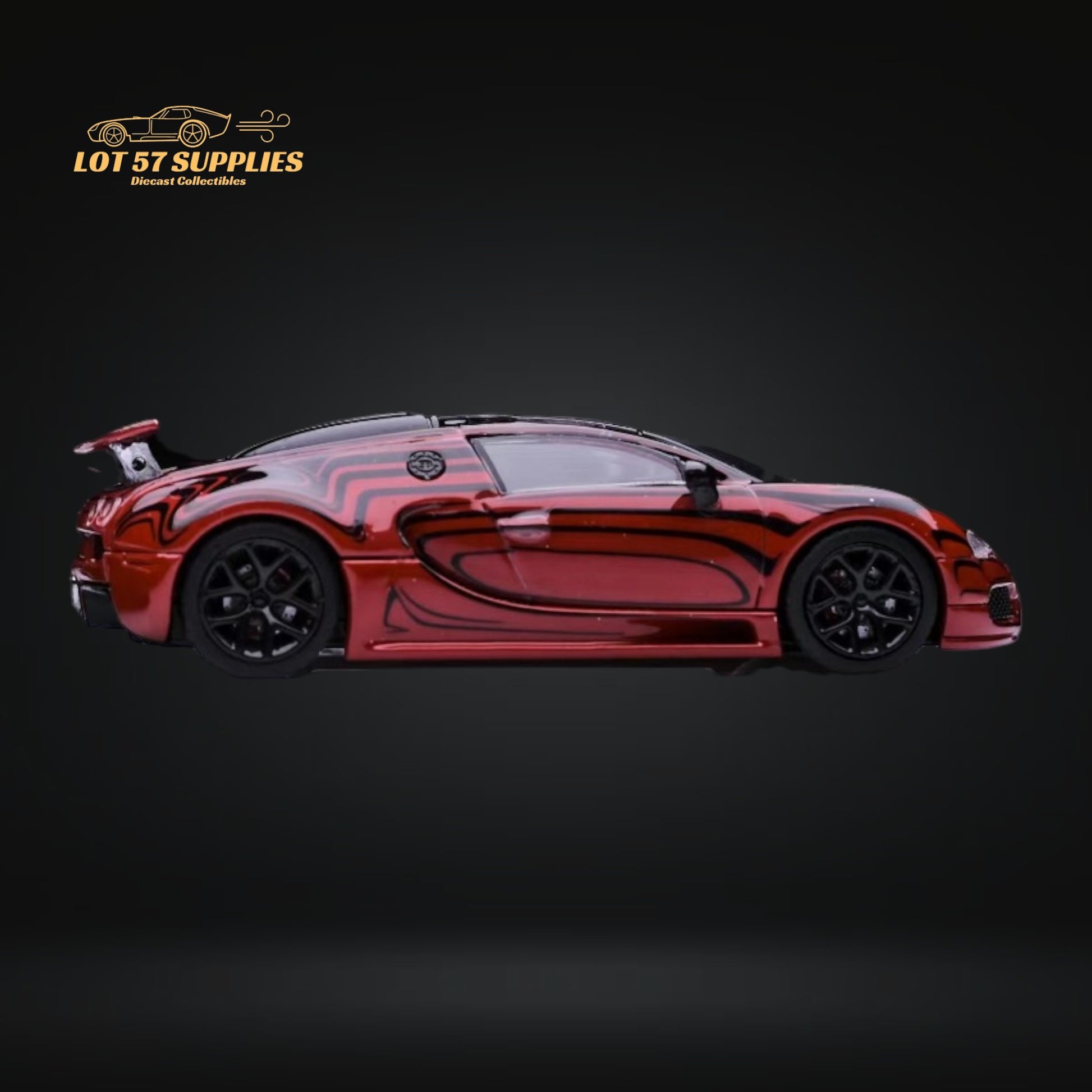 Mortal Bugatti Veyron in Red Advan Ceramic Livery Limited to 799 Pcs 1:64