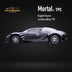 Mortal Bugatti Veyron Ceramic Dragon White/Black With Adjustable Wing 1:64