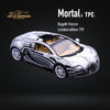 Mortal Bugatti Veyron in Black/White Ceramic Livery Limited to 799 Pcs 1:64