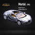 Mortal Bugatti Veyron Ceramic Dragon White/Black With Adjustable Wing 1:64