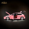 MOTORHELIX Honda Civic Type-R EK9 Sweet Pink With Desmond EVO Wheels 1:18