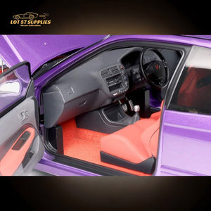 MOTORHELIX Honda Civic Type-R EK9 Pearl Purple With MF10 Wheels 1:18