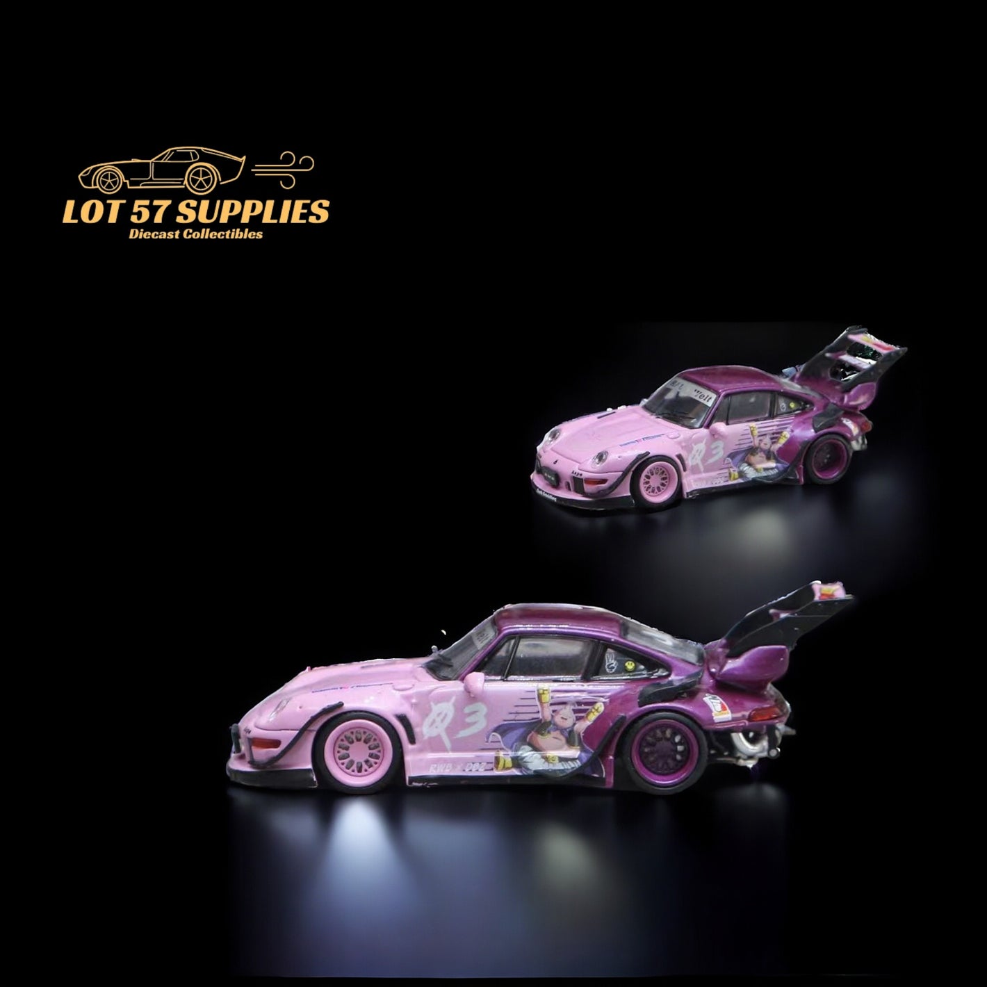 Street Weapon Porsche 993 RWB Majin Buu Mujakina Majin Bu 1:64