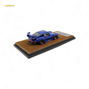QIDIAN Porsche RWB 930 GT Wing in Blue Resin Model 1:64