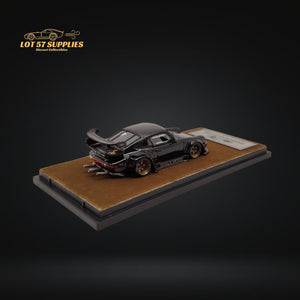 QIDIAN Porsche RWB 930 GT Wing in Bright Black Resin Model 1:64