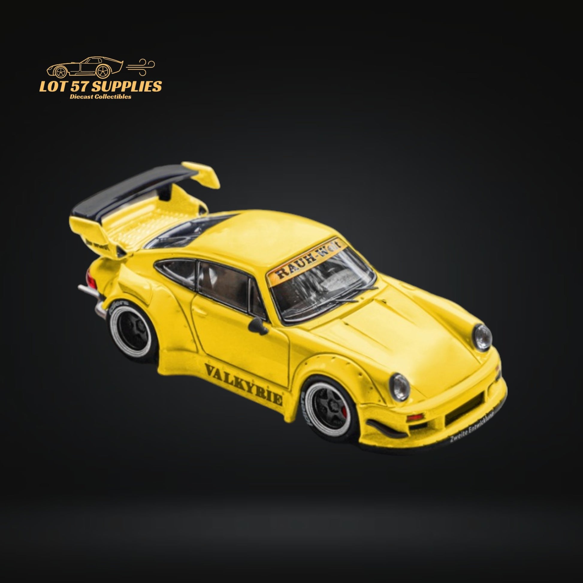 Star Model Porsche RWB 964 GT Wing Valkyrie Yellow Ordinary 1:64