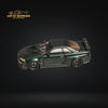 Fuji Skyline GT-R R34 Nismo Z-Tune High Wing CRS Dark Green 1:64