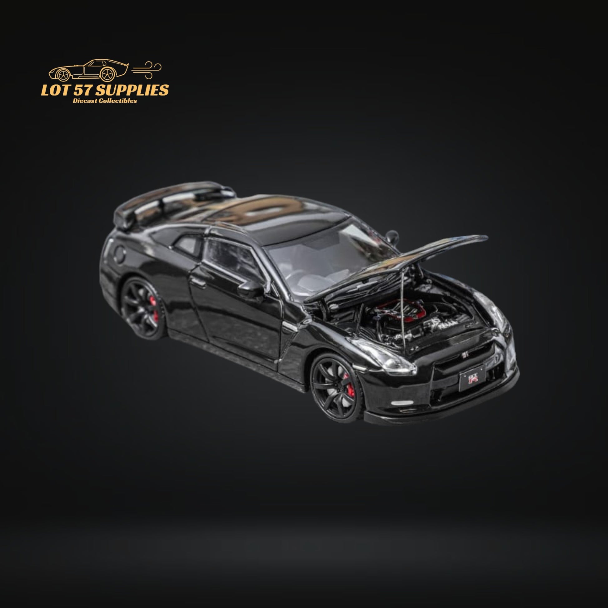 Focal Horizon Nissan Skyline GT-R R35 Black With Openable Hood 1:64