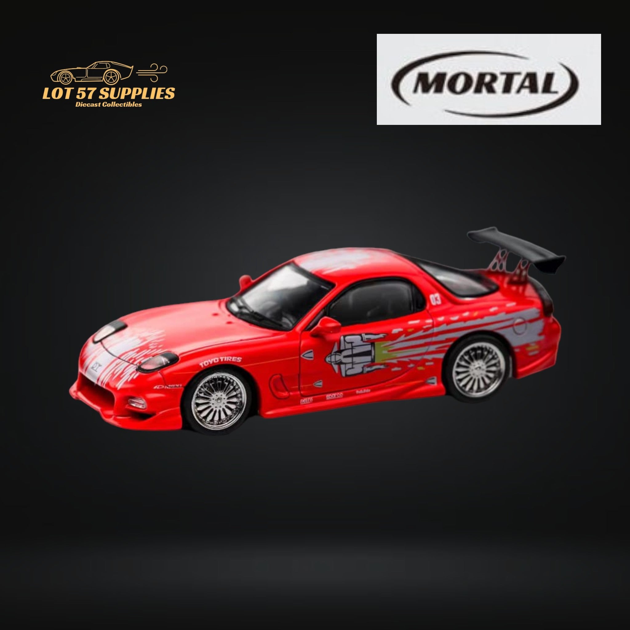 (Pre-Order) Mortal Mazda RX-7 Veilside Red F&F Livery 1:64 ...