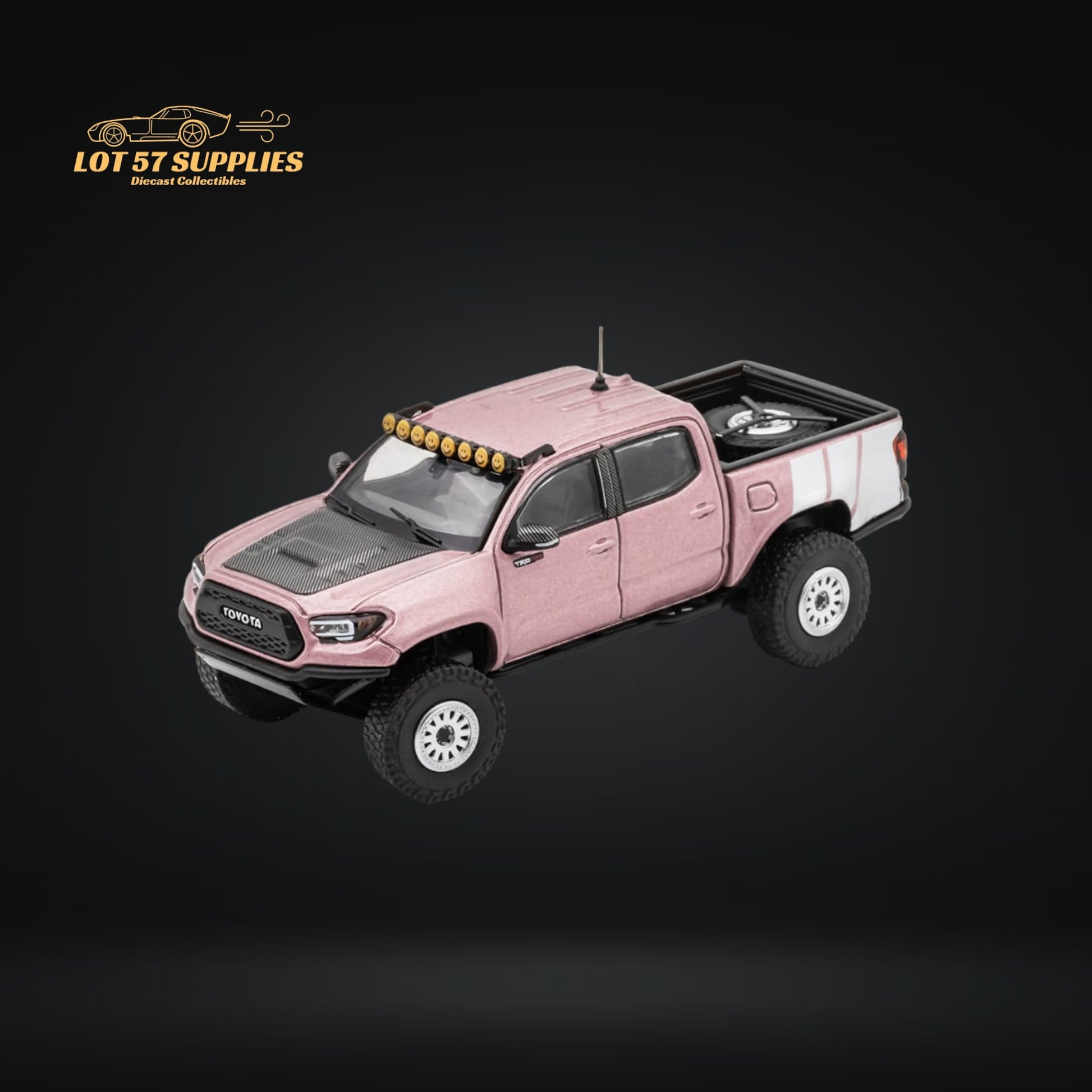 GCD Toyota TACOMA Pickup Truck Light Pink 1:64 KS-060-374