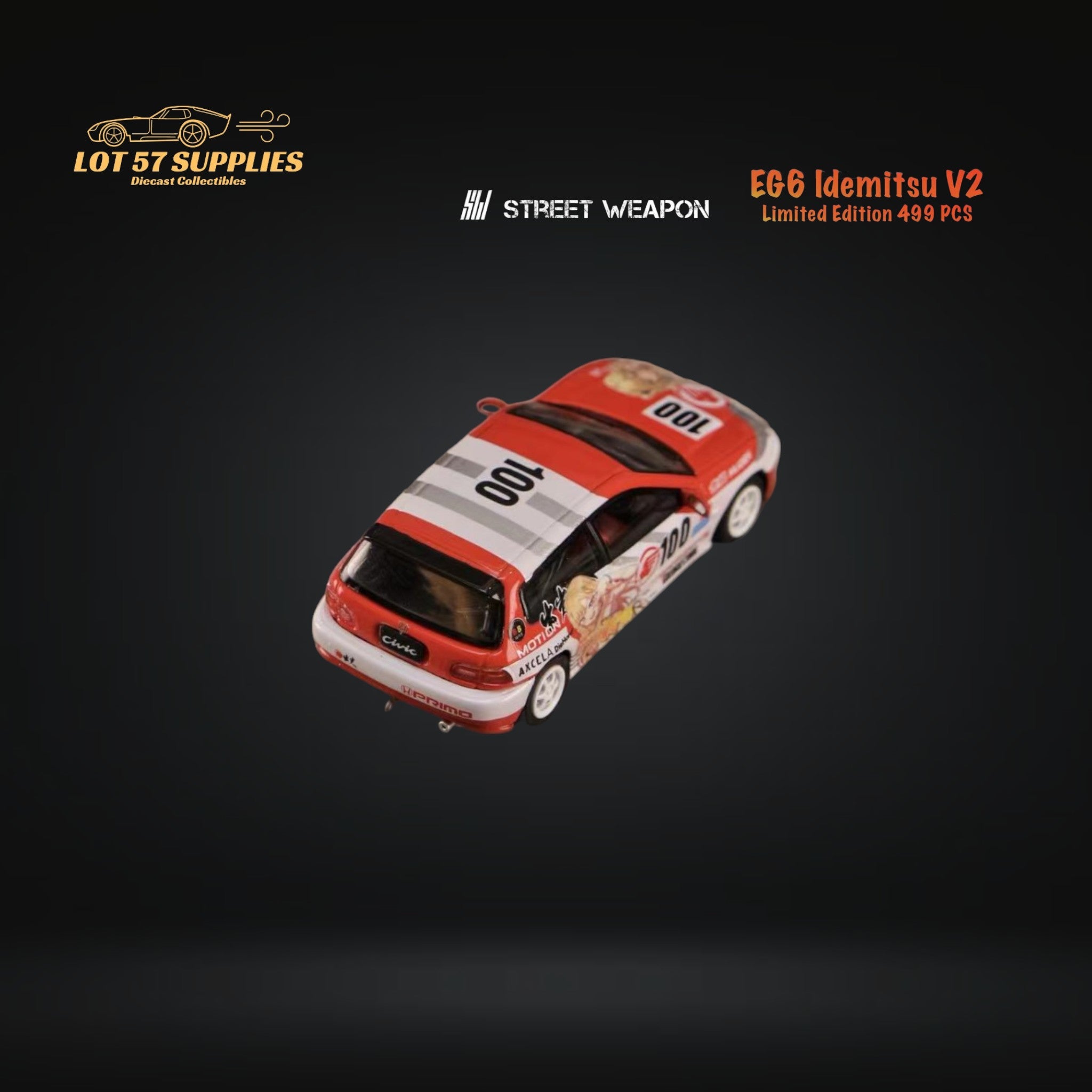 Street Weapon Honda Civic EG6 1:64 Diecast | LOT57 Supplies