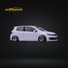 Maxwell Volkswagen VW GOLF GTI MK6 Pearl White Lowered With BBS Wheels 1:64