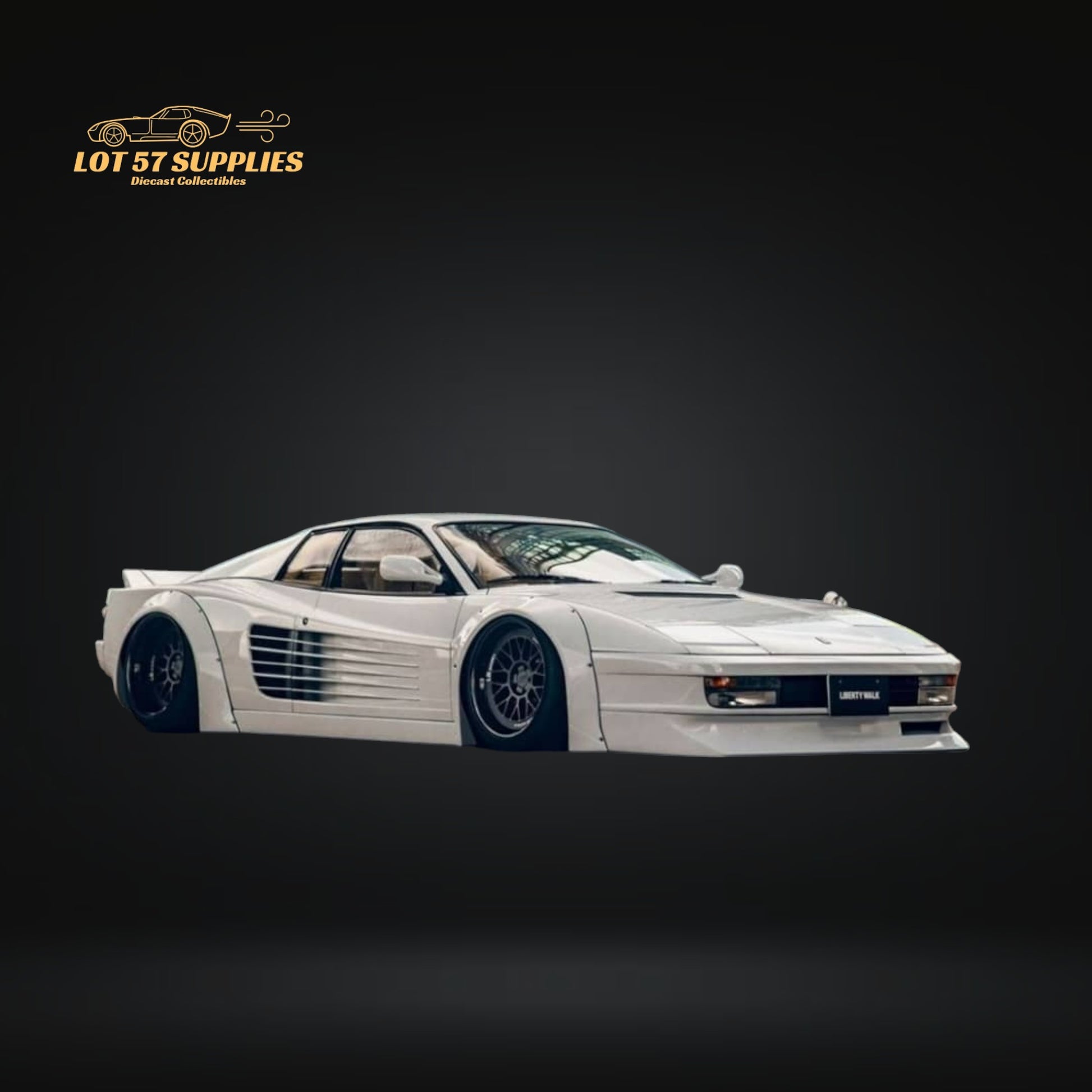 Star Model Testarossa 512TR LB-Works Wide Body Modified White 1:64