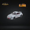 Flame Model Porsche 911 Gunther Werks 400R Cement Gray Resin Model With Box+Display Case 1:64