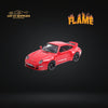 Flame Model Porsche 911 Gunther Werks 400R Solan Red Resin Model With Box+Display Case 1:64
