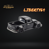 Liberty64 Volkswagen Beetle Fuscup Pickup Truck in Black 1:64