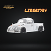 Liberty64 Volkswagen Beetle Fuscup Pickup Truck in White 1:64