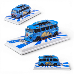 Flame Model VW Volkswagen T1 Astro Boy Blue 1:64 Diecast Model