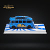 Flame Model VW Volkswagen T1 Van Bus Astro Boy Blue 1:64