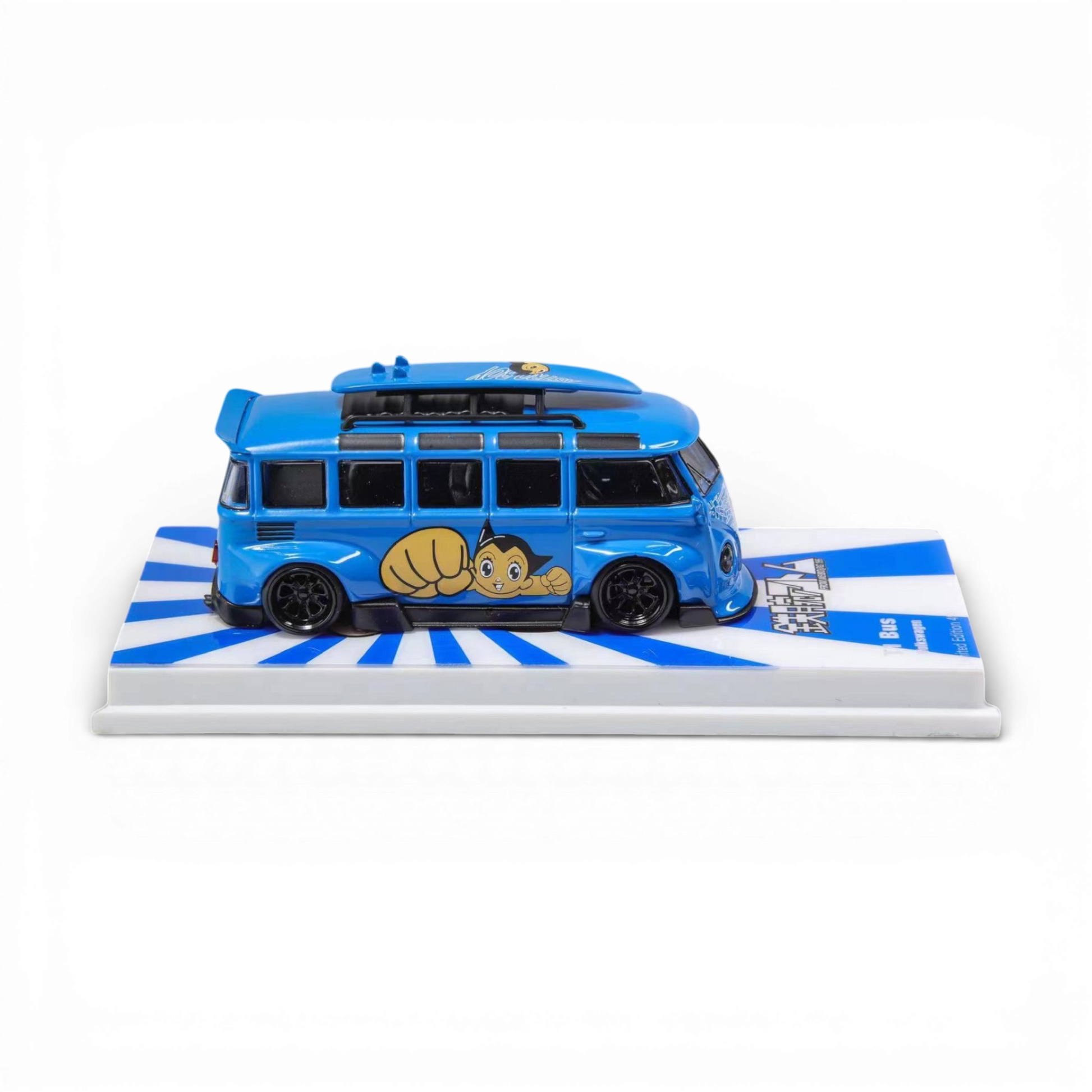 Flame Model VW Volkswagen T1 Astro Boy Blue 1:64 Diecast Model
