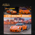 Fast Speed Porsche 964 RWB Widebody HIBIKI GT Version Rear Wing in Orange 1:64