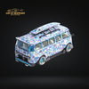 Liberty64 VW Volkswagen T1 Van Kombi Widebody Dark Sunflower Livery in Blue 1:64