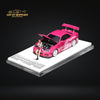 TimeMicro Nissan Skyline GT-R R34 Z-Tune HighWing Edition FNS Suki Pink Livery Figure Version 1:64
