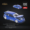 Pop Race Honda Civic EG6 Hatchback v1.5 Pandem Metallic Blue PR640127 1:64