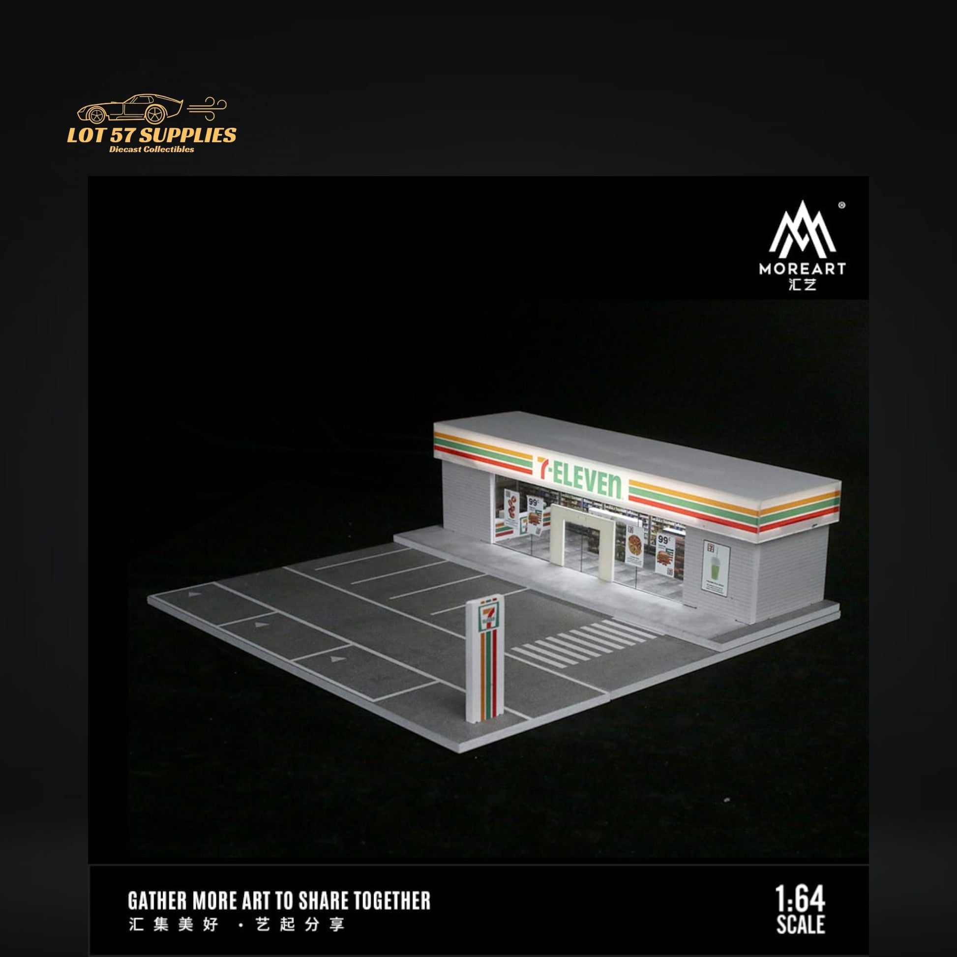 MoreArt Scene Model "7-Eleven" Diorama 1:64 MO936204