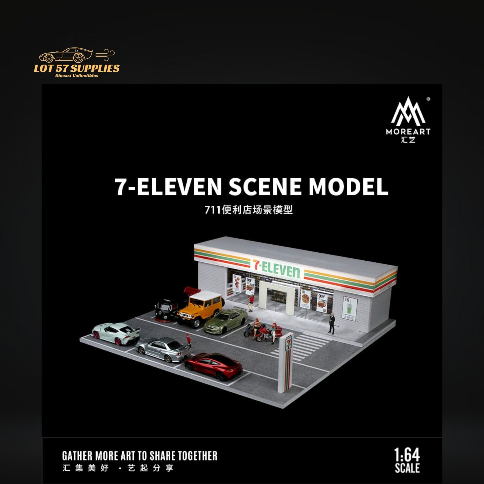 MoreArt Scene Model "7-Eleven" Diorama 1:64 MO936204