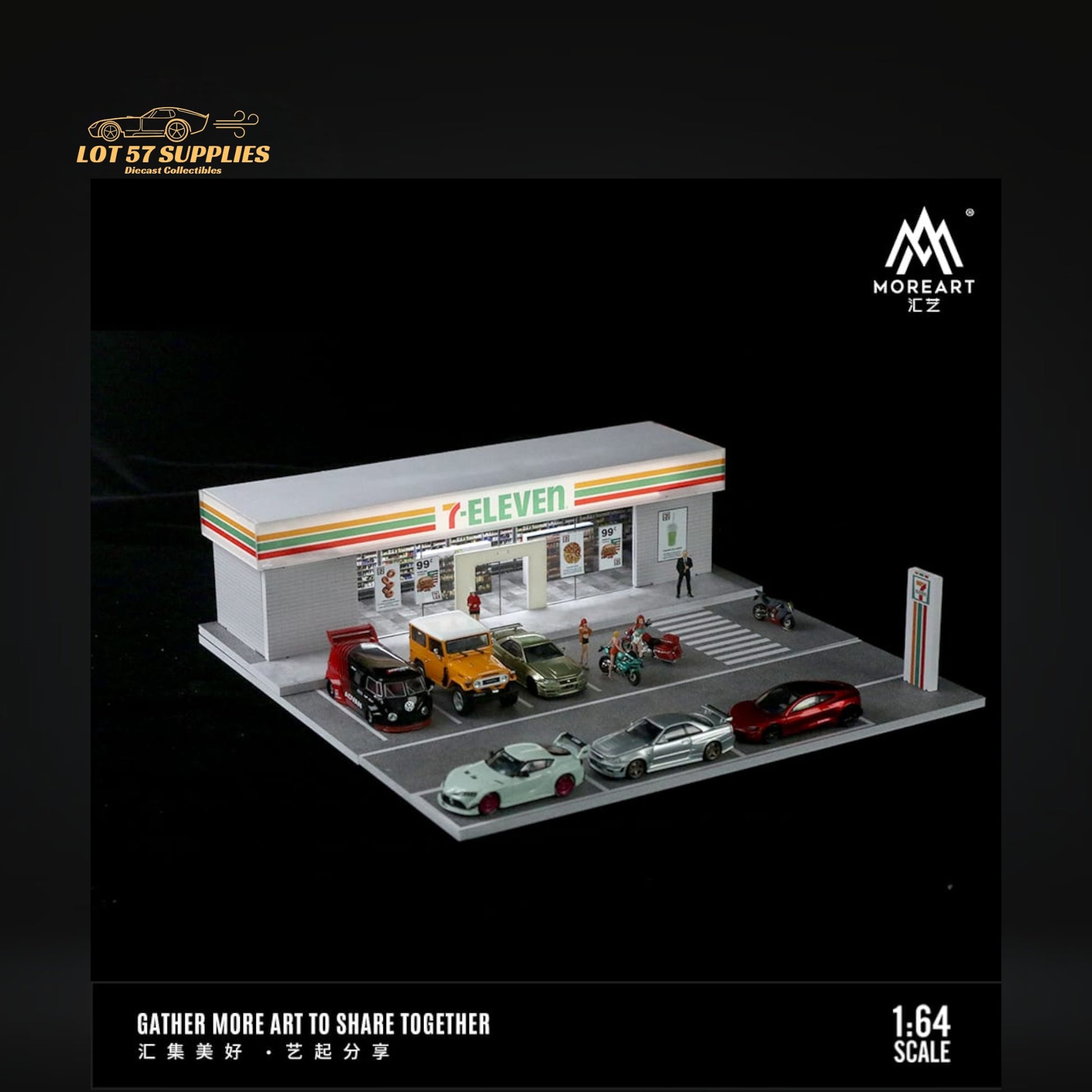 MoreArt Scene Model "7-Eleven" Diorama 1:64 MO936204