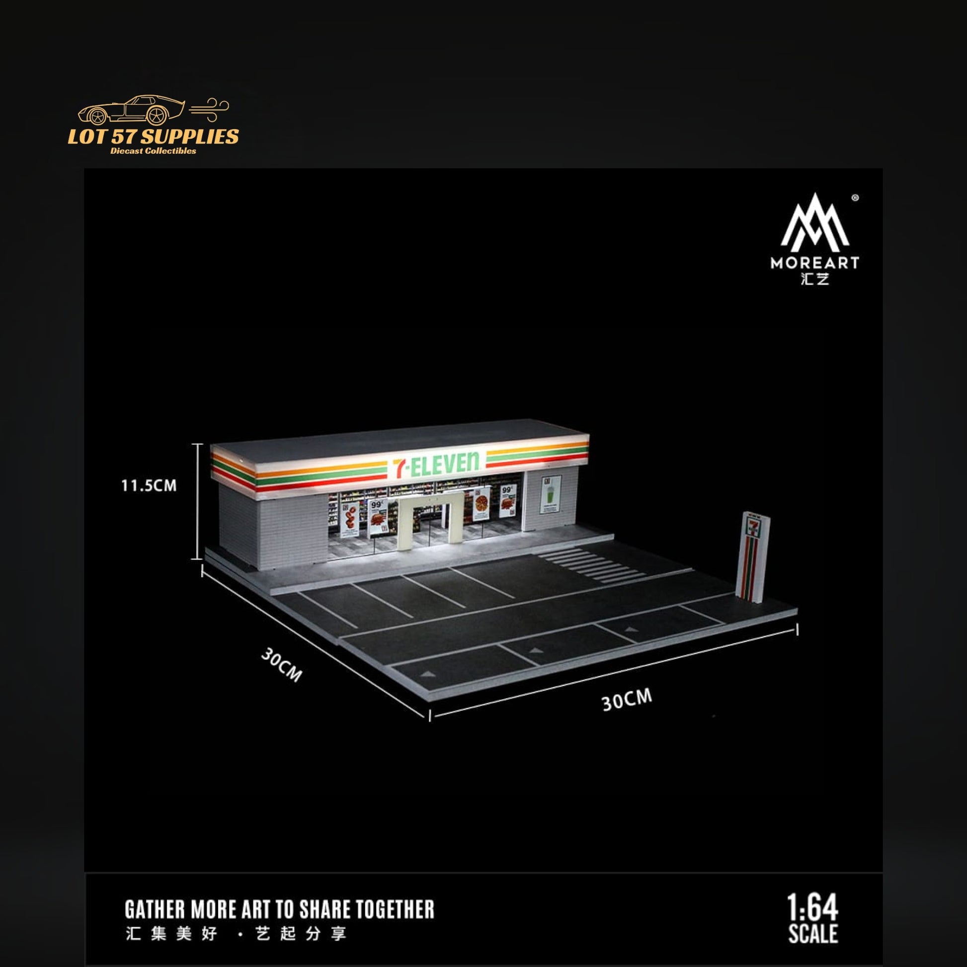 MoreArt Scene Model "7-Eleven" Diorama 1:64 MO936204