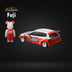 Fuji Honda Civic EG6 5th Gen MK5 Rocket Bunny Red Lego Livery With Bear Brick Figure 1:64