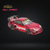 Fast Speed Porsche RWB 993 GT Wing Chrome Red Suprme 1:64